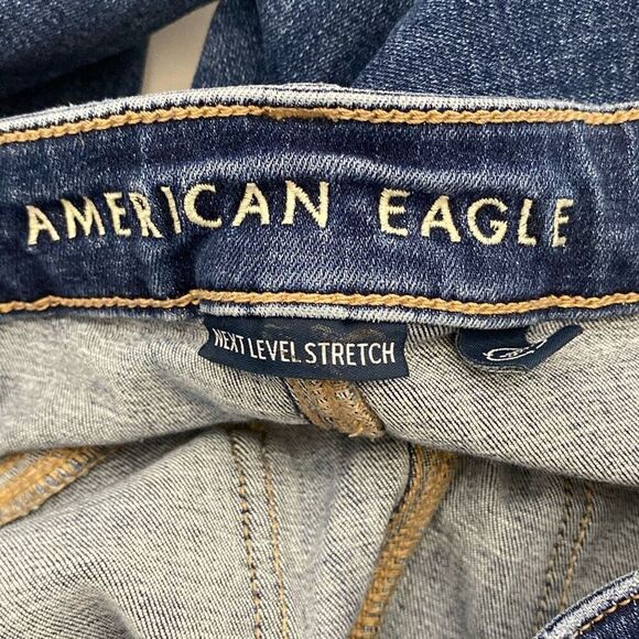 American Eagle Women's Blue Next Level Stretch High Rise Jegging Size 10 - Picture 7 of 11